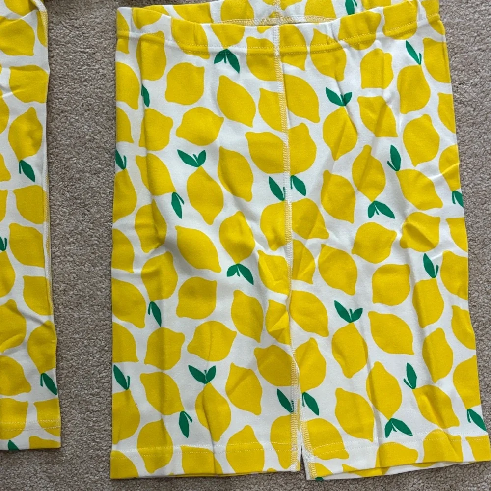 Hanna Andersson Lemon Print Short Sleeve Pajama Set, Size 14-16, 160cm - Picture 4 of 5